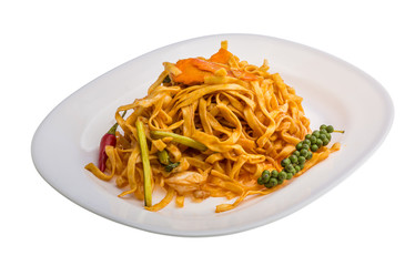 Fried noodles with vegetables