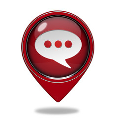 forum pointer icon on white background