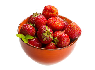 Strawberry in the bowl