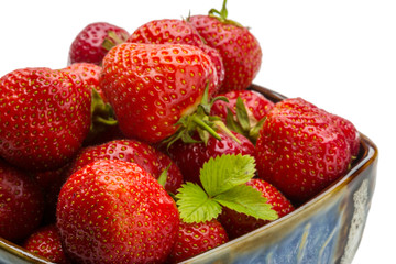 Strawberry in the bowl