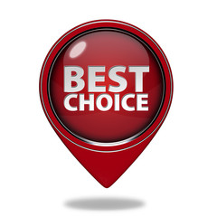 Best choice pointer icon on white background