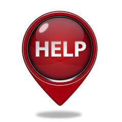 help pointer icon on white background