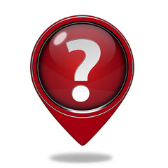 information pointer icon on white background