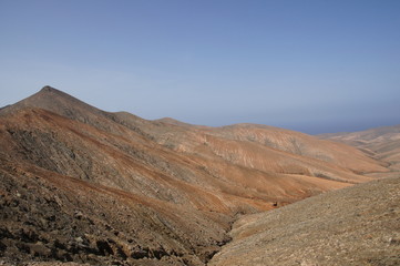 Ausblick von der Passhöhe La Tablada in Fuerteventura