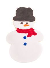 Gingerbread cookie isolated on white