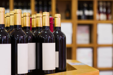 wine bottles