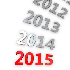 3d Happy New Year 2015