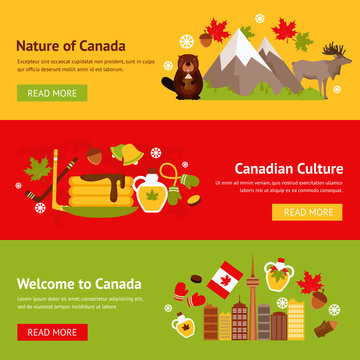 Canada banner set