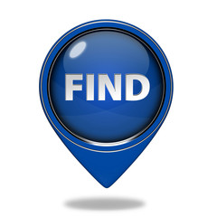 find pointer icon on white background