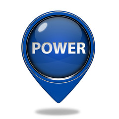 power pointer icon on white background