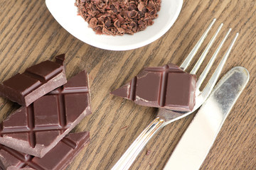 bar of dark chocolate