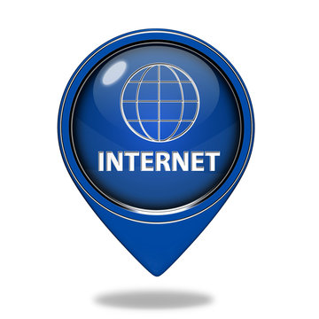 inernet pointer icon on white background