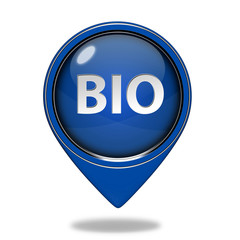 Bio pointer icon on white background