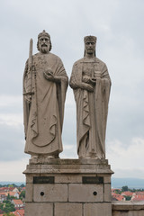 Statues of King Stephen I and Queen Gisela