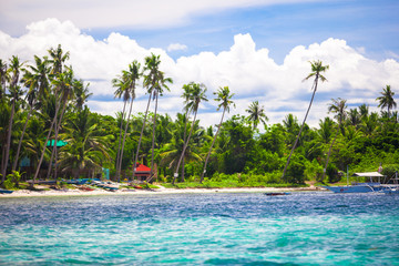 Tropical perfect island Puntod in Philippines