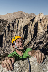 Climber on the edge.