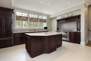Kitchen in luxury home