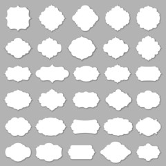 Blank frame and label set