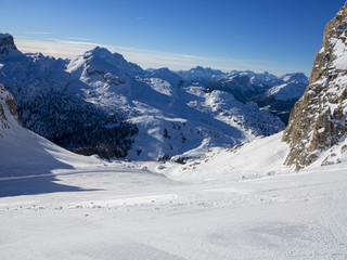 Sciare sulle dolomiti