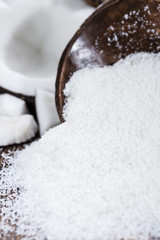 Portion of Grated Coconut