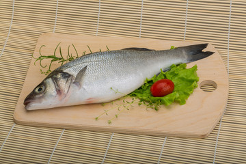 Raw seabass