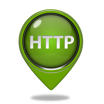 http pointer icon on white background