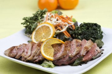 Roast Duck Breast with Orange sauce
