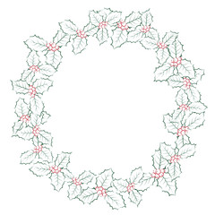 Obraz premium Wreath of Holly
