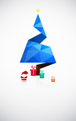 Kartka świąteczna w stylu origami