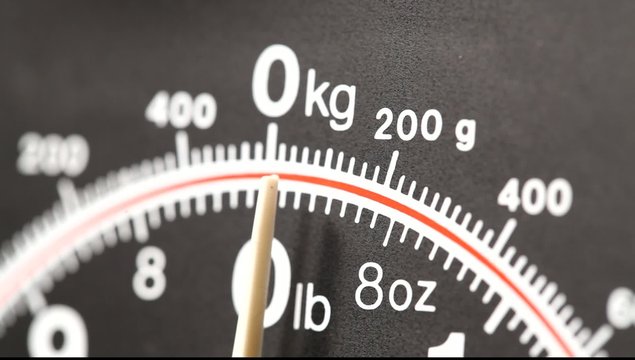 A Close up of a modern&nbsp;scale