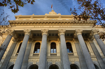 Fototapeta premium Madrid stock exchange