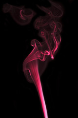 colorful smoke of Joss stick