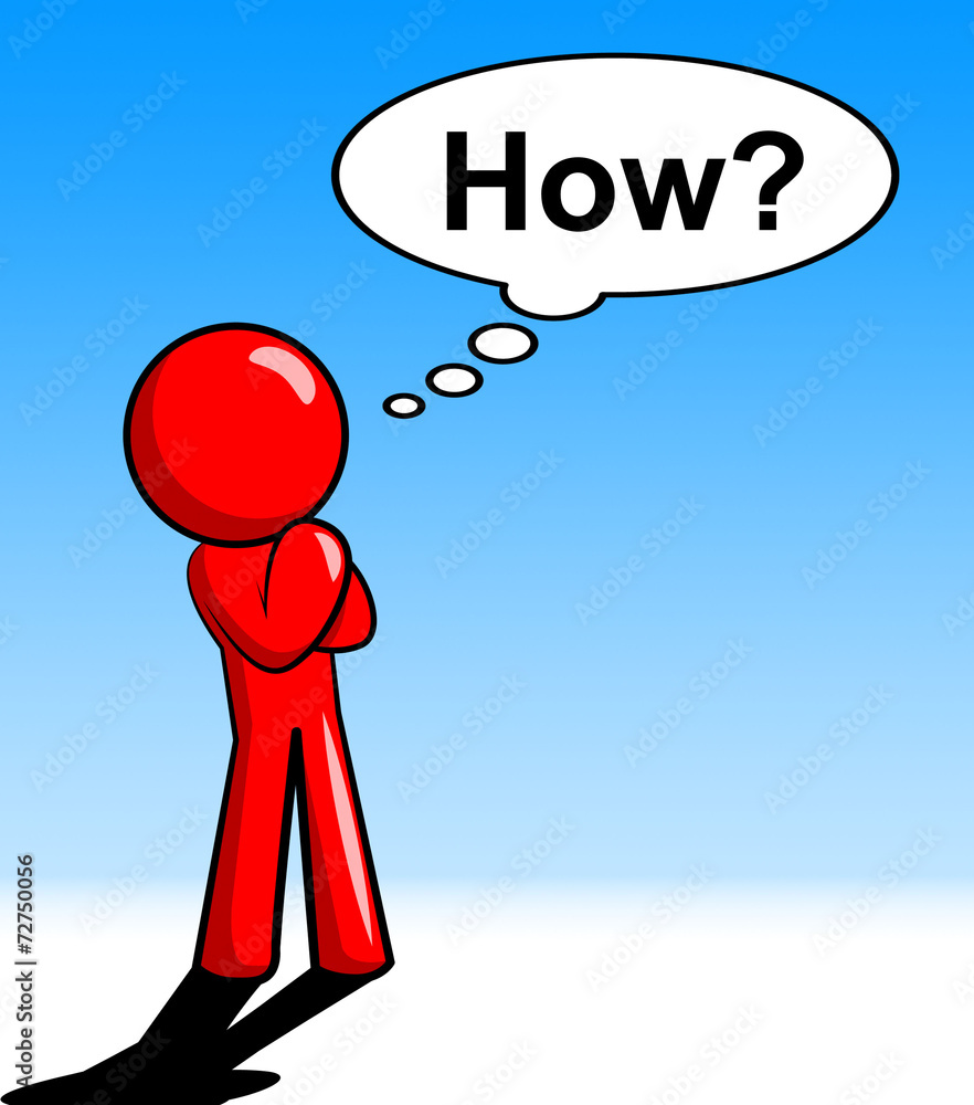Poster character thinking why shows know how and solution