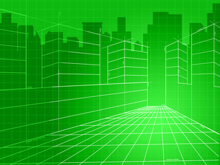 City Background Means Backdrop Biz And Business