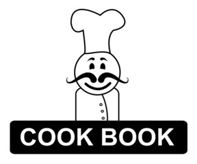 Cook Book Chef Represents Cooking In Kitchen And Chefs
