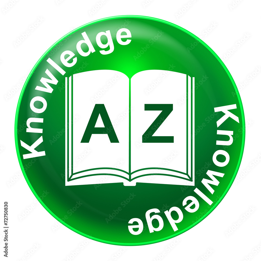 Poster knowledge badge shows learn tutoring and comprehension
