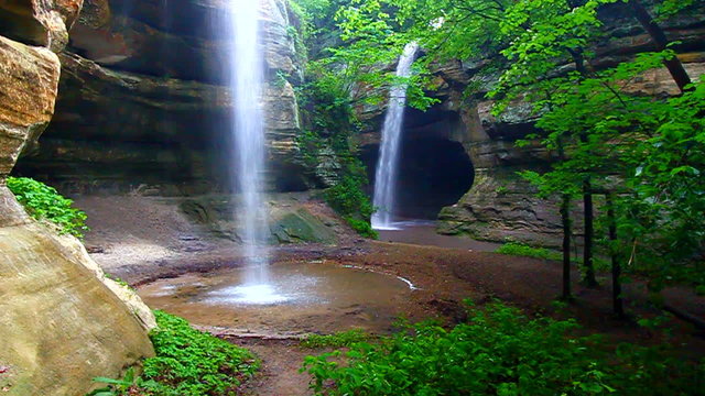 Starved Rock State Park Waterfall Illinois
