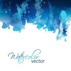 Abstract watercolor header background