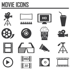 Single Color Icons - Movies