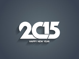 Beautiful vector happy new year 2015 text design.