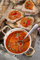 Bruschetta spicy