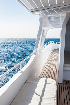 White Yacht In The Red Sea