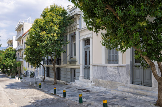 Fototapeta Neighborhood in Athens, Greece