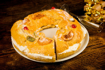 Spanish Epiphany cake
