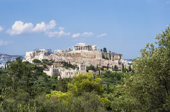View to the Acropolis, Athens, Greece