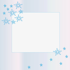 Snowflakes as decoration for frames