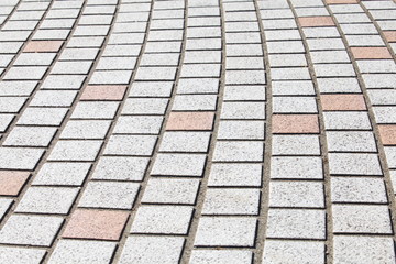 Street stone block pavement texture and background