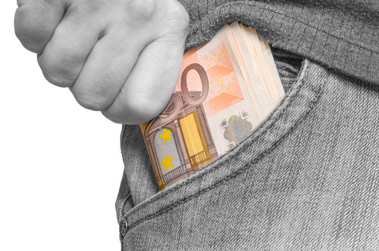 Geld in der Hosentache