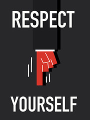 Word RESPECT YOURSELF