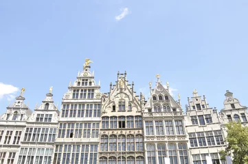 Fototapeten Guildhouses at Grote Markt in Antwerp, Belgium © Raquel Pedrosa